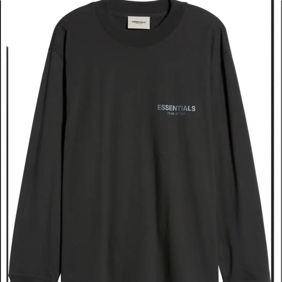 ❌SOLD❌FEAR OF GOD ESSENTIALS Cotton Jersey Long Sleeve Tee - Picture 1 of 3